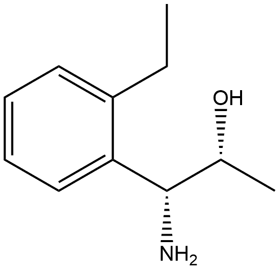 (1R,2R)-1-AMINO-1-(2-ETHYLPHENYL)PROPAN-2-OL 结构式