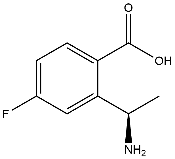 (R)-2-(1-氨乙基)-4-氟苯甲酸 结构式