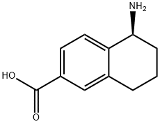 (S)-5-氨基-5,6,7,8-四氢萘-2-羧酸 结构式