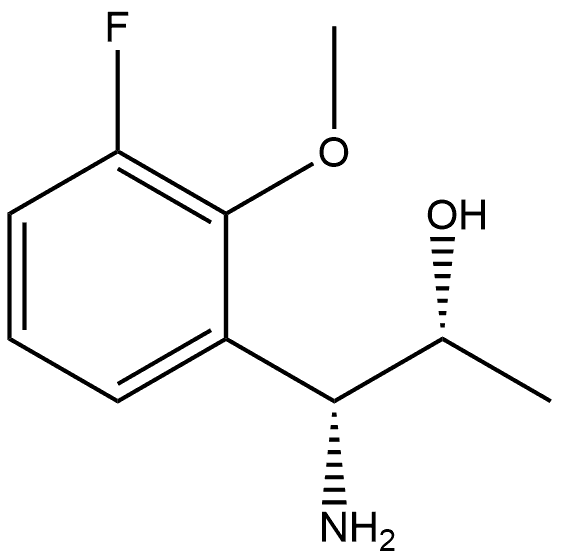 (1R,2R)-1-AMINO-1-(3-FLUORO-2-METHOXYPHENYL)PROPAN-2-OL 结构式