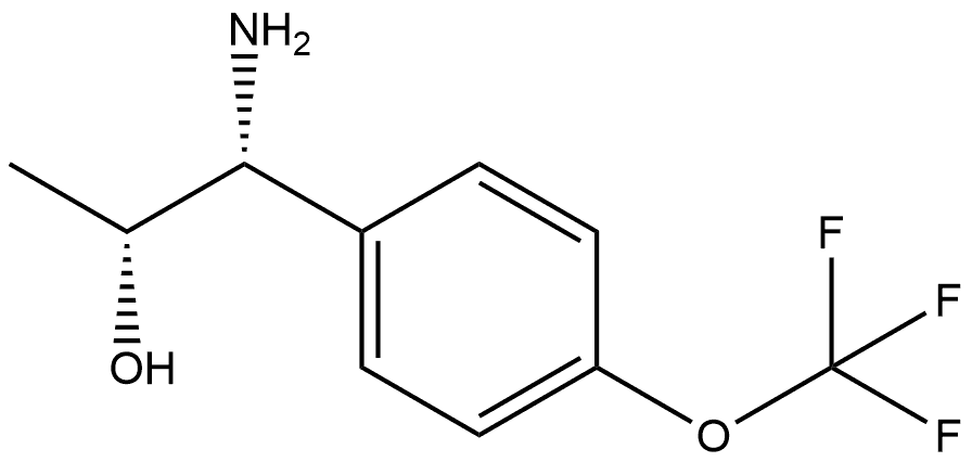 (1R,2R)-1-AMINO-1-[4-(TRIFLUOROMETHOXY)PHENYL]PROPAN-2-OL 结构式
