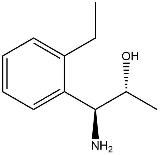 (1S,2R)-1-AMINO-1-(2-ETHYLPHENYL)PROPAN-2-OL 结构式