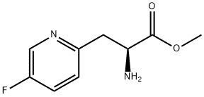 (S)-2-氨基-3-(5-氟吡啶-2-基)丙酸甲酯 结构式