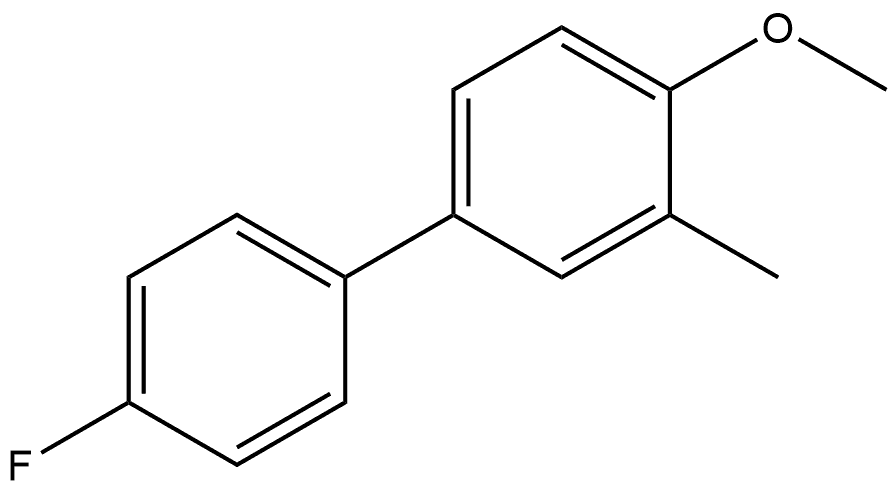 4'-Fluoro-4-methoxy-3-methyl-1,1'-biphenyl 结构式