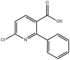 6-chloro-2-phenylnicotinic acid 结构式