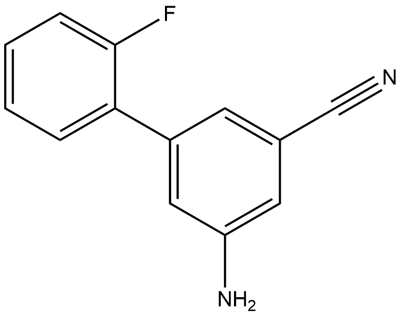 5-Amino-2'-fluoro[1,1'-biphenyl]-3-carbonitrile 结构式