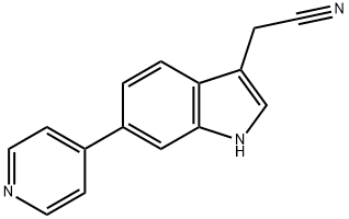 2-(6-(Pyridin-4-yl)-1H-indol-3-yl)acetonitrile