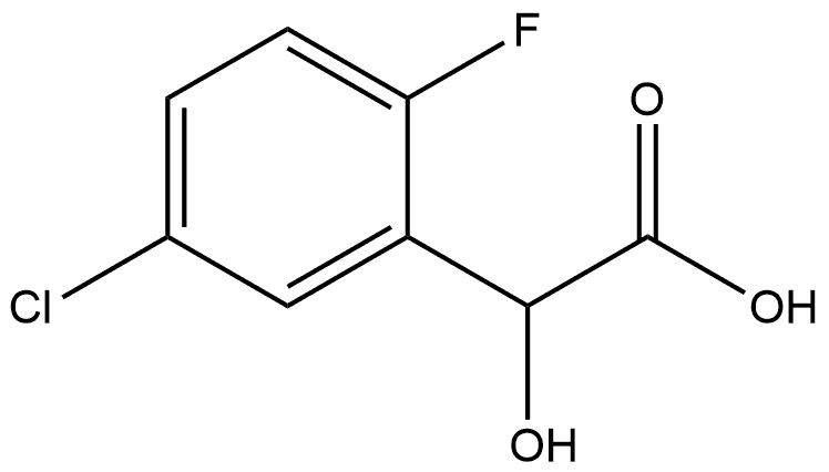 2-(5-氯-2-氟苯基)-2-羟基乙酸 结构式