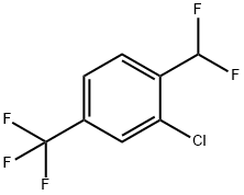 2-氯-1-(二氟甲基)-4-(三氟甲基)苯 结构式