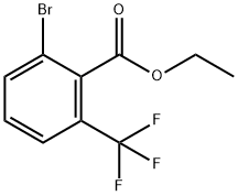 2-溴-6-(三氟甲基)苯甲酸乙酯 结构式