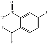 BENZENE, 1-(DIFLUOROMETHYL)-4-FLUORO-2-NITRO- 结构式