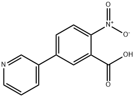 Benzoic acid, 2-nitro-5-(3-pyridinyl)- 结构式