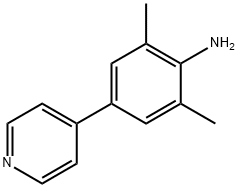 2,6-二甲基-4-(吡啶-4-基)苯胺 结构式