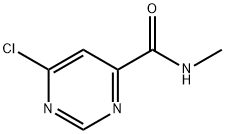 6-氯-N-甲基-嘧啶-4-甲酰胺 结构式