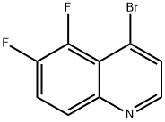 Quinoline, 4-bromo-5,6-difluoro- 结构式