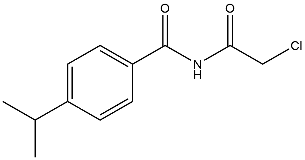 N-(2-Chloroacetyl)-4-(1-methylethyl)benzamide 结构式