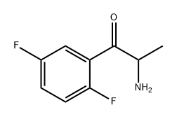 2-氨基-1-(2,5-二氟苯基)丙烷-1-酮 结构式