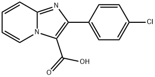 2-(4-氯苯基)咪唑并[1,2-A]吡啶-3-羧酸 结构式