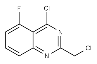 4-chloro-2-(chloromethyl)-5-fluoroquinazoline 结构式