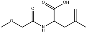 4-Pentenoic acid, 2-[(2-methoxyacetyl)amino]-4-methyl- 结构式