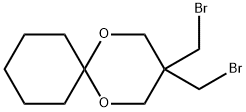 3,3-双(溴甲基)-1,5-二氧杂螺[5.5]十一烷 结构式