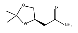 (R)-2,2-DIMETHYL-1,3-DIOXOLANE-4-ACETAMIDE 结构式