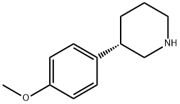 Piperidine, 3-(4-methoxyphenyl)-, (3S)- 结构式