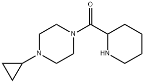 1-cyclopropyl-4-(piperidine-2-carbonyl)piperazine 结构式