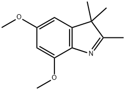 5,7-Dimethoxy-2,3,3-trimethyl-3H-indole 结构式