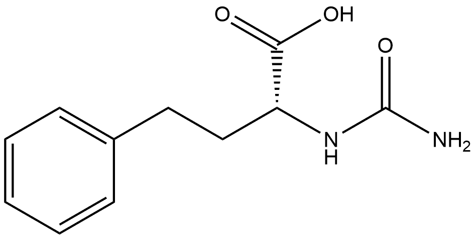 Benzenebutanoic acid, α-[(aminocarbonyl)amino]-, (αR)- 结构式