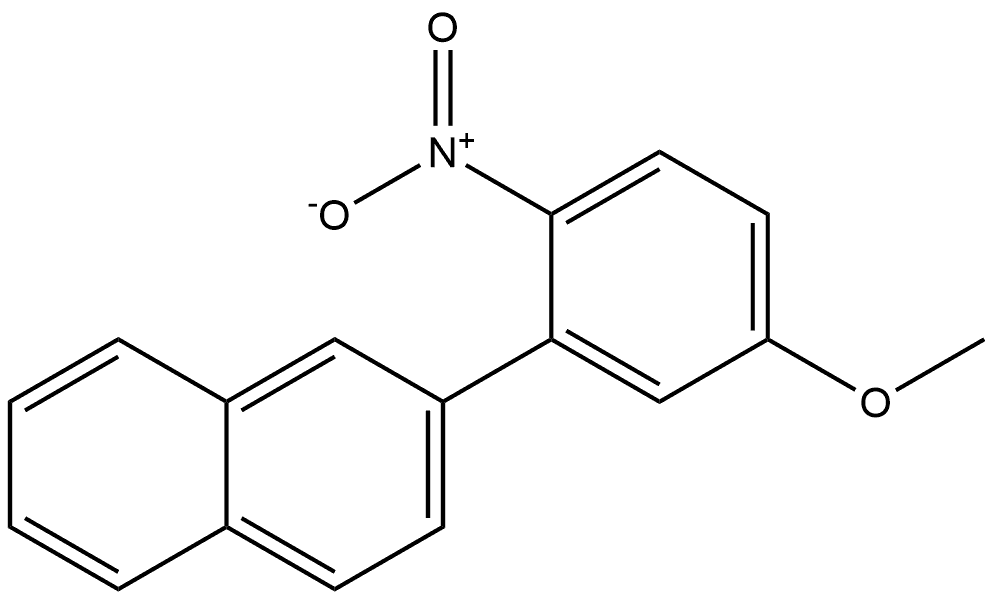 2-(5-methoxy-2-nitrophenyl)naphthalene 结构式