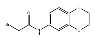 2-溴-N-(2,3-二氢苯并[B][1,4]二噁烷-6-基)乙酰胺 结构式