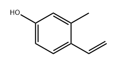 4-乙烯基-3-甲基苯酚 结构式