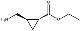 Ethyl (1R,2R)-2-(aminomethyl)cyclopropanecarboxylate 结构式