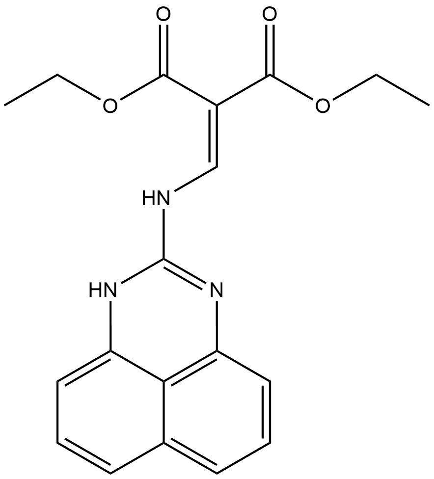 Propanedioic acid, [(1H-perimidin-2-ylamino)methylene]-, diethyl ester (9CI) 结构式