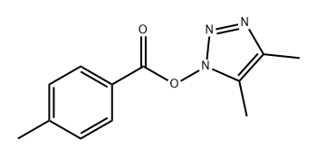 Benzoic acid, 4-methyl-, 4,5-dimethyl-1H-1,2,3-triazol-1-yl ester 结构式