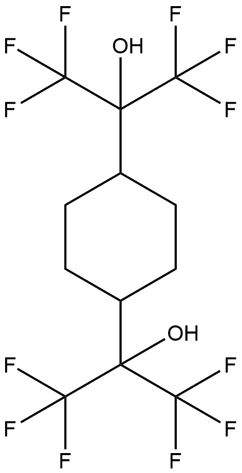 Α1,Α1,Α4,Α4-TETRAKIS(TRIFLUOROMETHYL)-1,4-CYCLOHEXANEDIMETHANOL 结构式