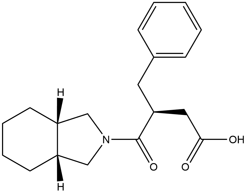 2H-Isoindole-2-butanoic acid, octahydro-γ-oxo-β-(phenylmethyl)-, (βS,3aR,7aS)- 结构式