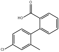 2-(4-Chloro-2-methylphenyl)benzoic acid 结构式