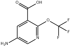 5-氨基-2-(三氟甲氧基)烟酸 结构式