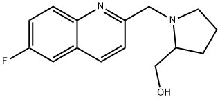 (1-((6-Fluoroquinolin-2-yl)methyl)pyrrolidin-2-yl)methanol 结构式