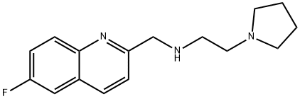 [(6-Fluoroquinolin-2-yl)methyl][2-(pyrrolidin-1-yl)ethyl]amine 结构式