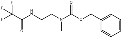Carbamic acid, N-methyl-N-[2-[(2,2,2-trifluoroacetyl)amino]ethyl]-, phenylmethyl ester 结构式