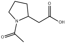 2-(1-acetylpyrrolidin-2-yl)acetic acid 结构式