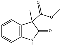 1H-Indole-3-carboxylic acid, 2,3-dihydro-3-methyl-2-oxo-, methyl ester 结构式