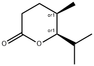 2H-Pyran-2-one,tetrahydro-5-methyl-6-(1-methylethyl)-,(5R,6R)-rel-(9CI) 结构式