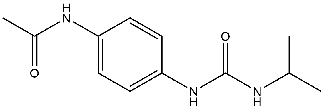 N-[4-(propan-2-ylcarbamoylamino)phenyl]acetamide 结构式