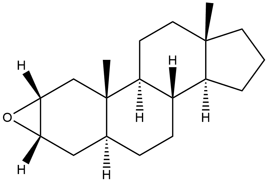 Androstane, 2,3-epoxy-, (2β,3β,5α)- (9CI) 结构式