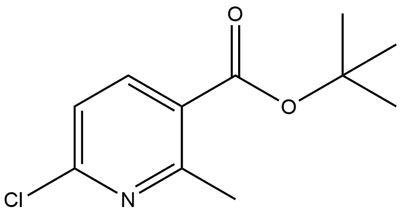 6-氯-2-甲基烟酸叔丁酯 结构式