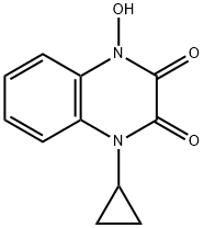 2,3-Quinoxalinedione, 1-cyclopropyl-1,4-dihydro-4-hydroxy- 结构式